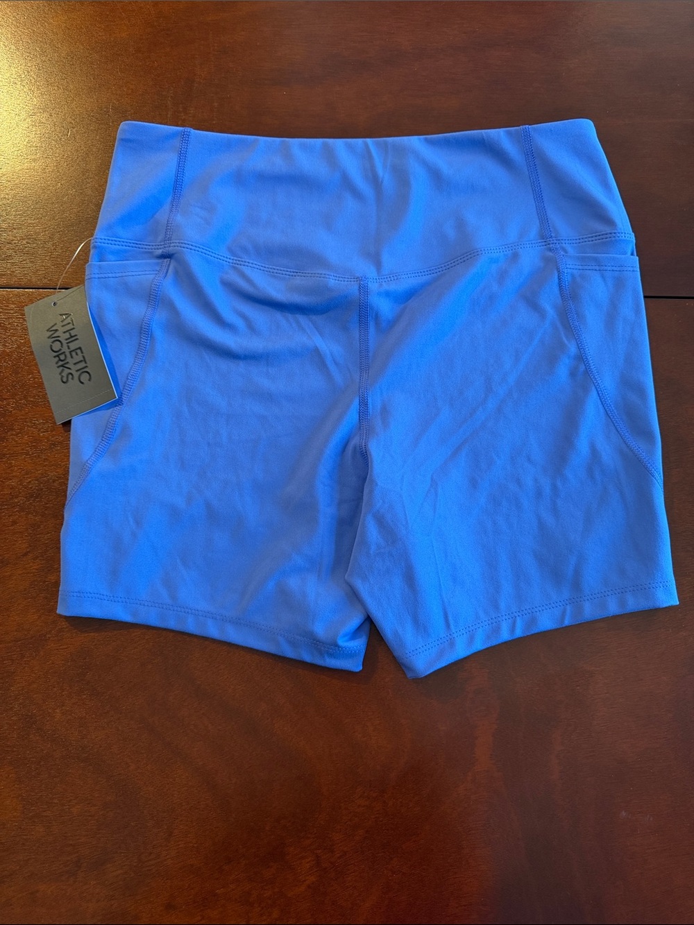 Athletic Works Cobalt Blue High-Rise Athletic Shorts - Picture 5 of 5